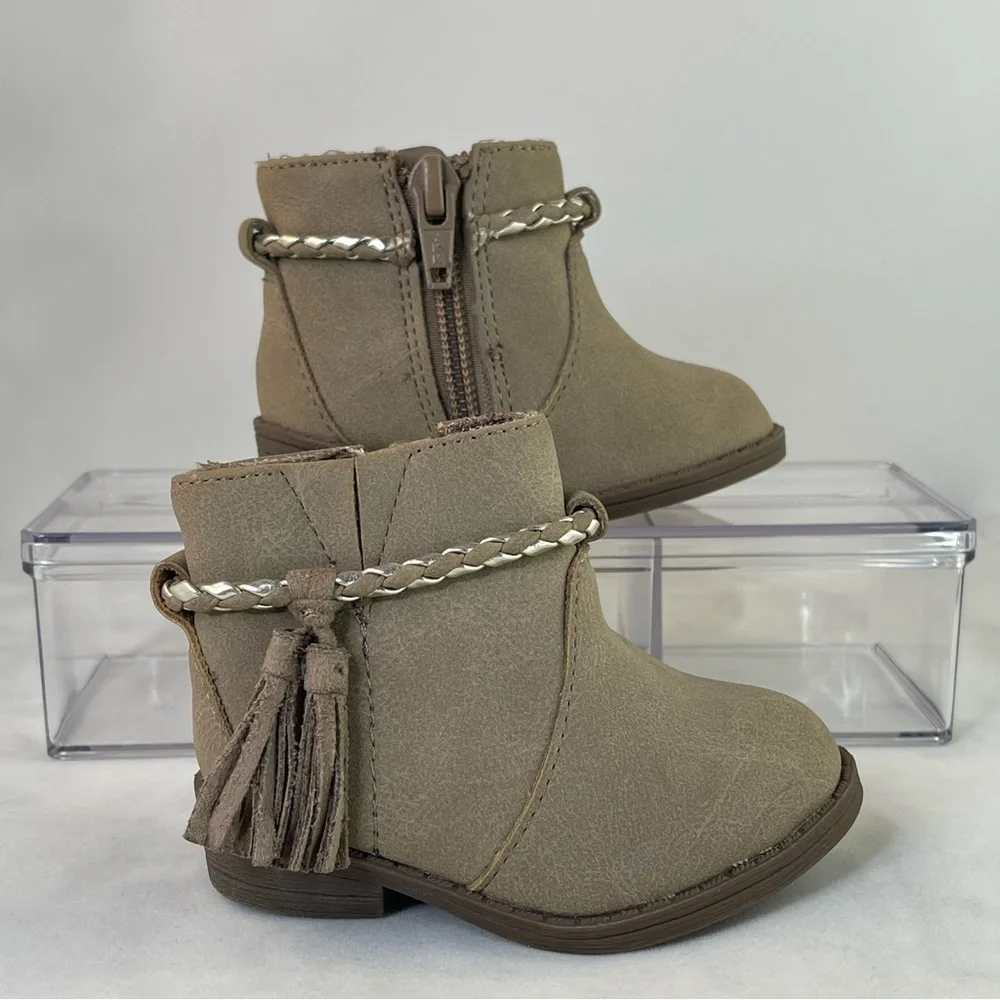 Wonder Nation Fashion Cowboy Boot (Infant Girls) color taupe size 2